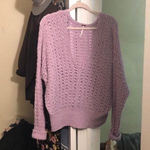 Free People lavender knit sweater (all season)